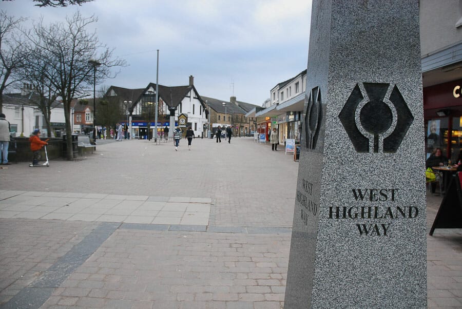 Start of the West Highland Way