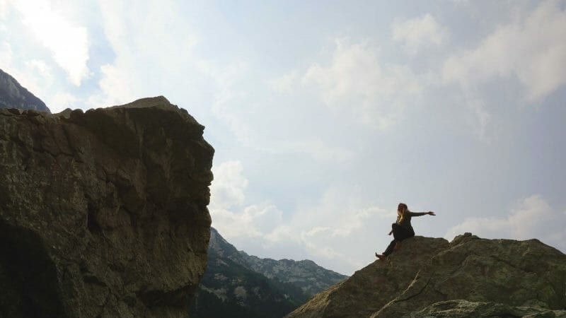 Hiking Bosnia-Herzegovina rocks